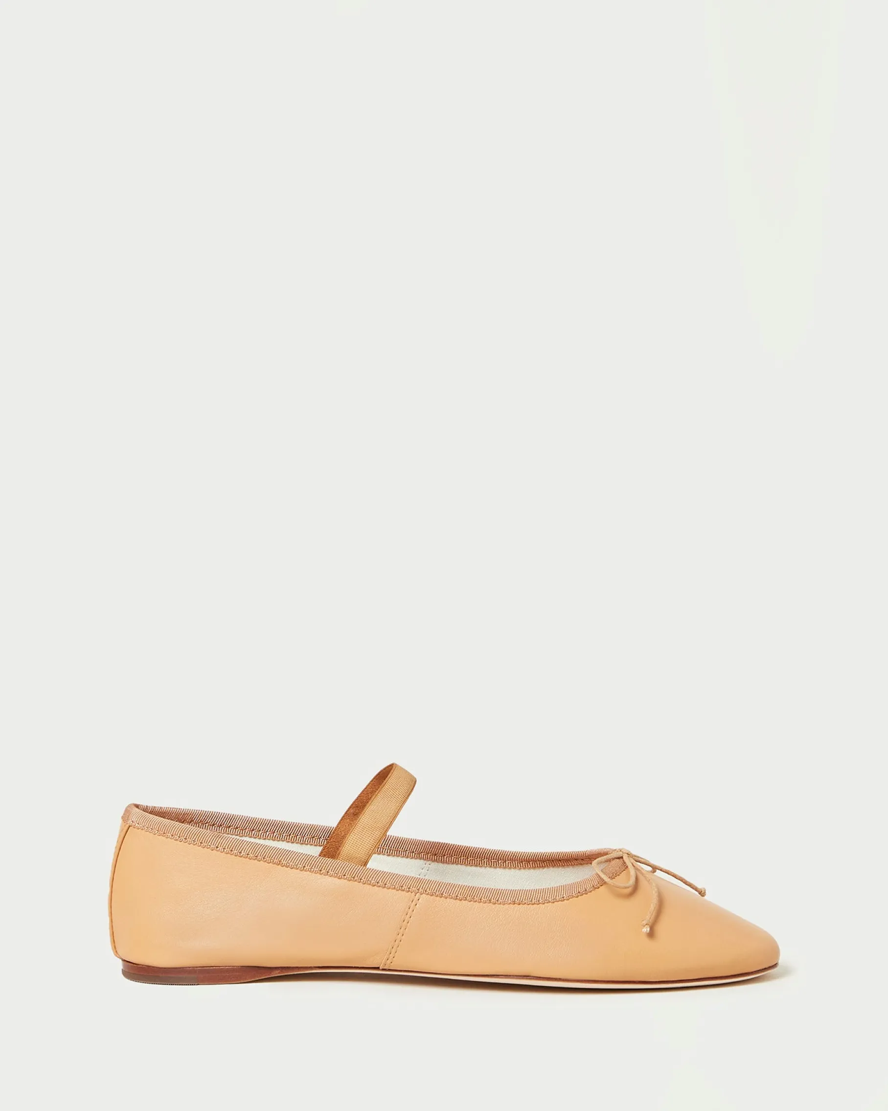 Leonie Chocolate Satin Ballet Flat
