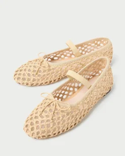 Leonie Natural Crochet Ballet Flat