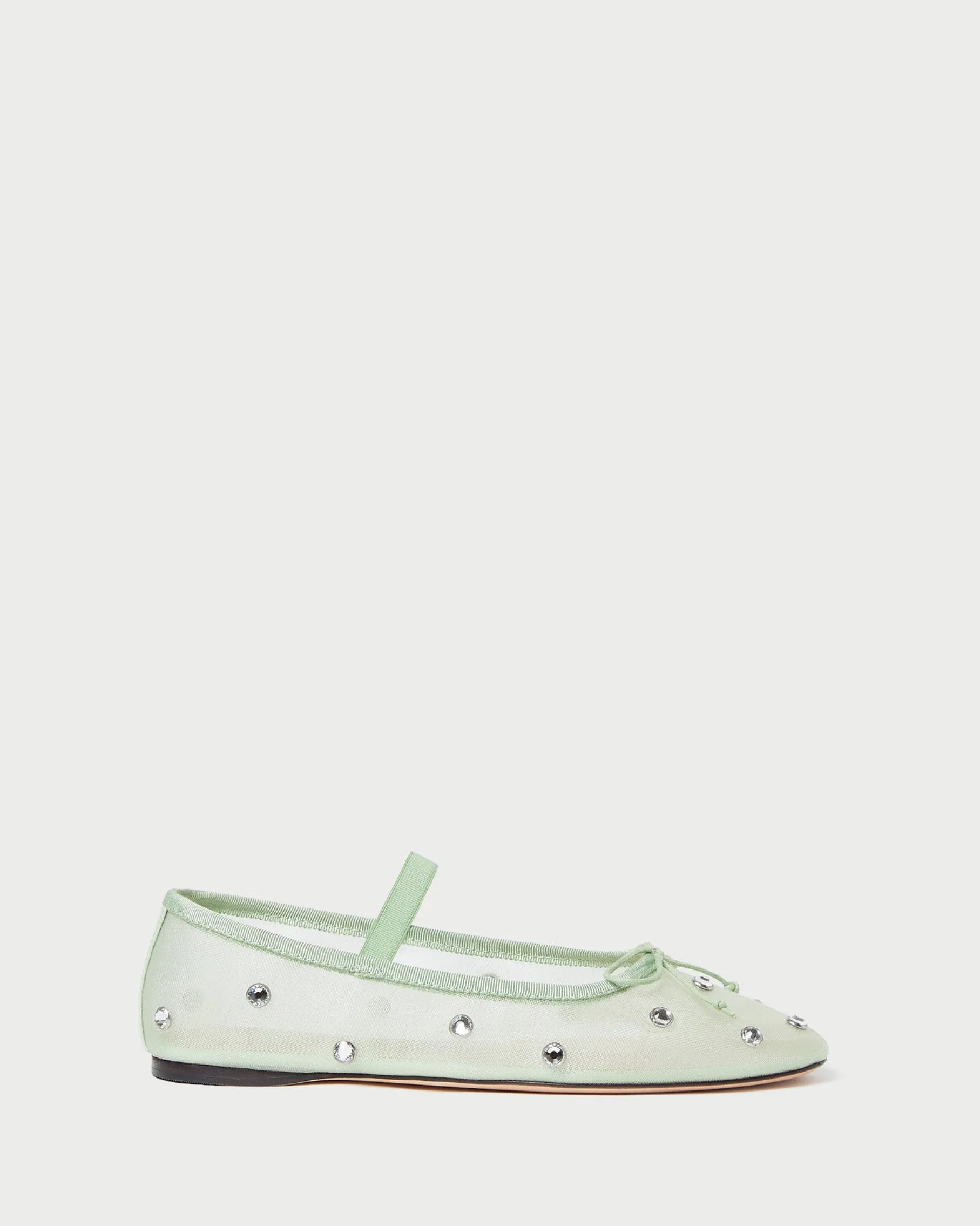 Leonie Seafoam/Crystal Ballet Flat