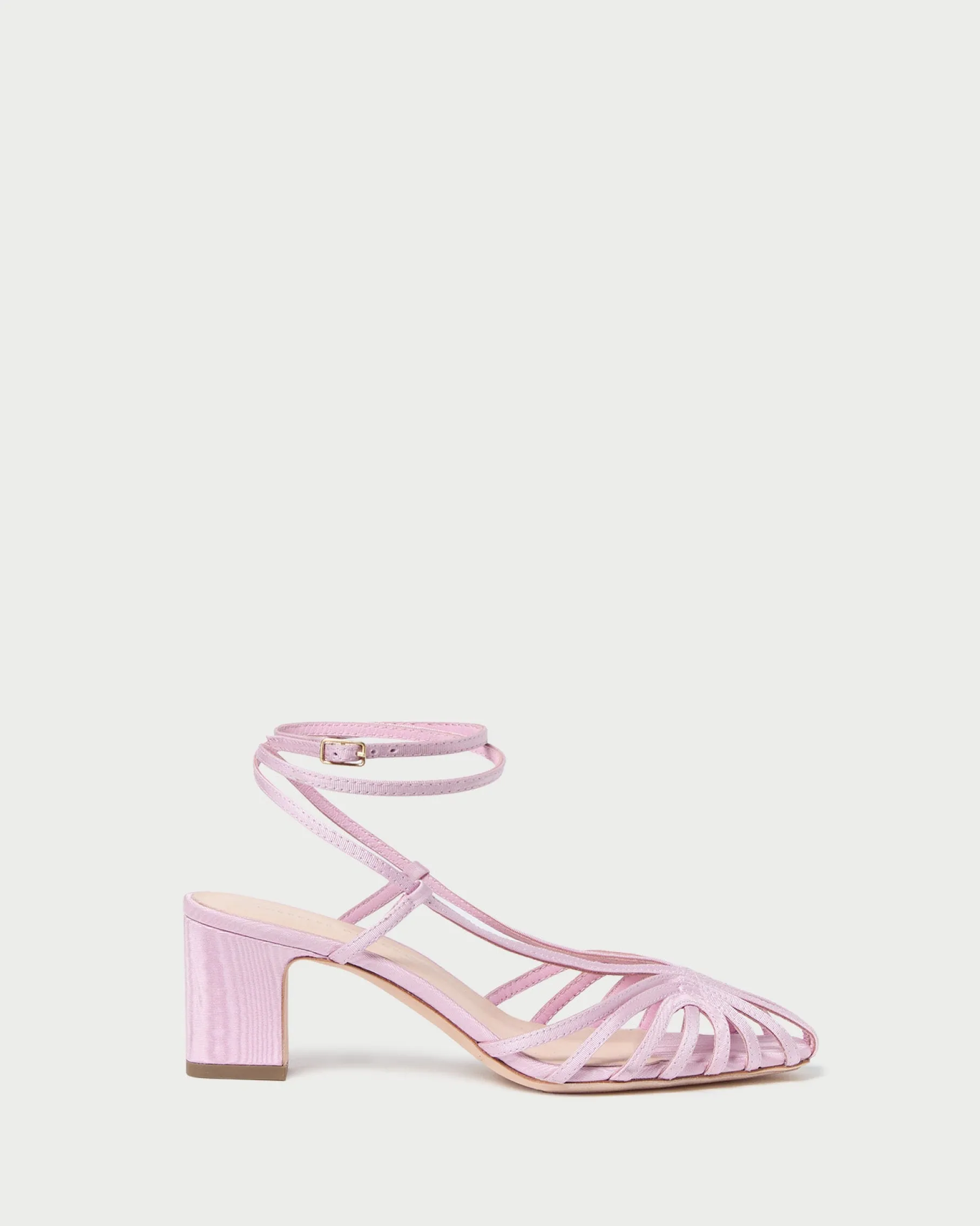 Livvy Gold Leather Heeled Sandal