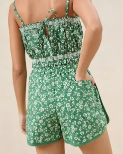 Maggie Green Floral Cinched Camisole