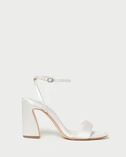 Malia Cream Curved-Heel Sandal