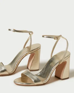 Malia Cream Curved-Heel Sandal