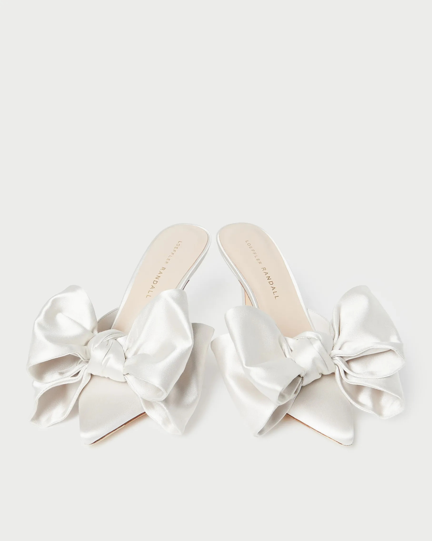 Margot Cream Satin Bow Mule