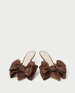 Margot Cream Satin Bow Mule