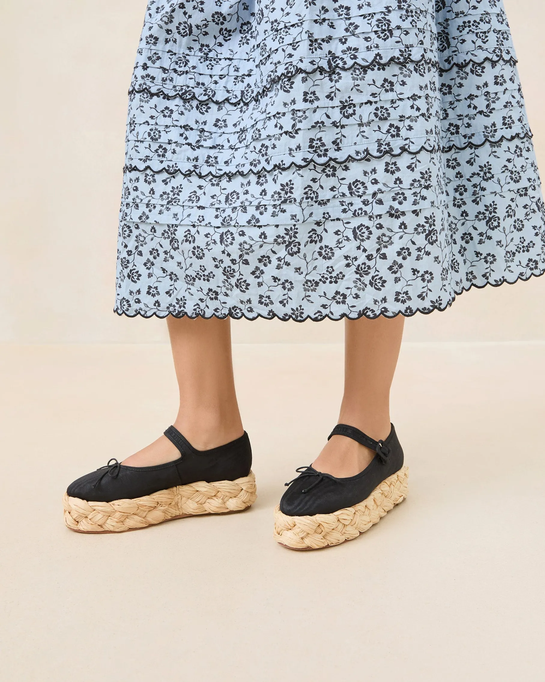 Marlowe Black Mary Jane Espadrille