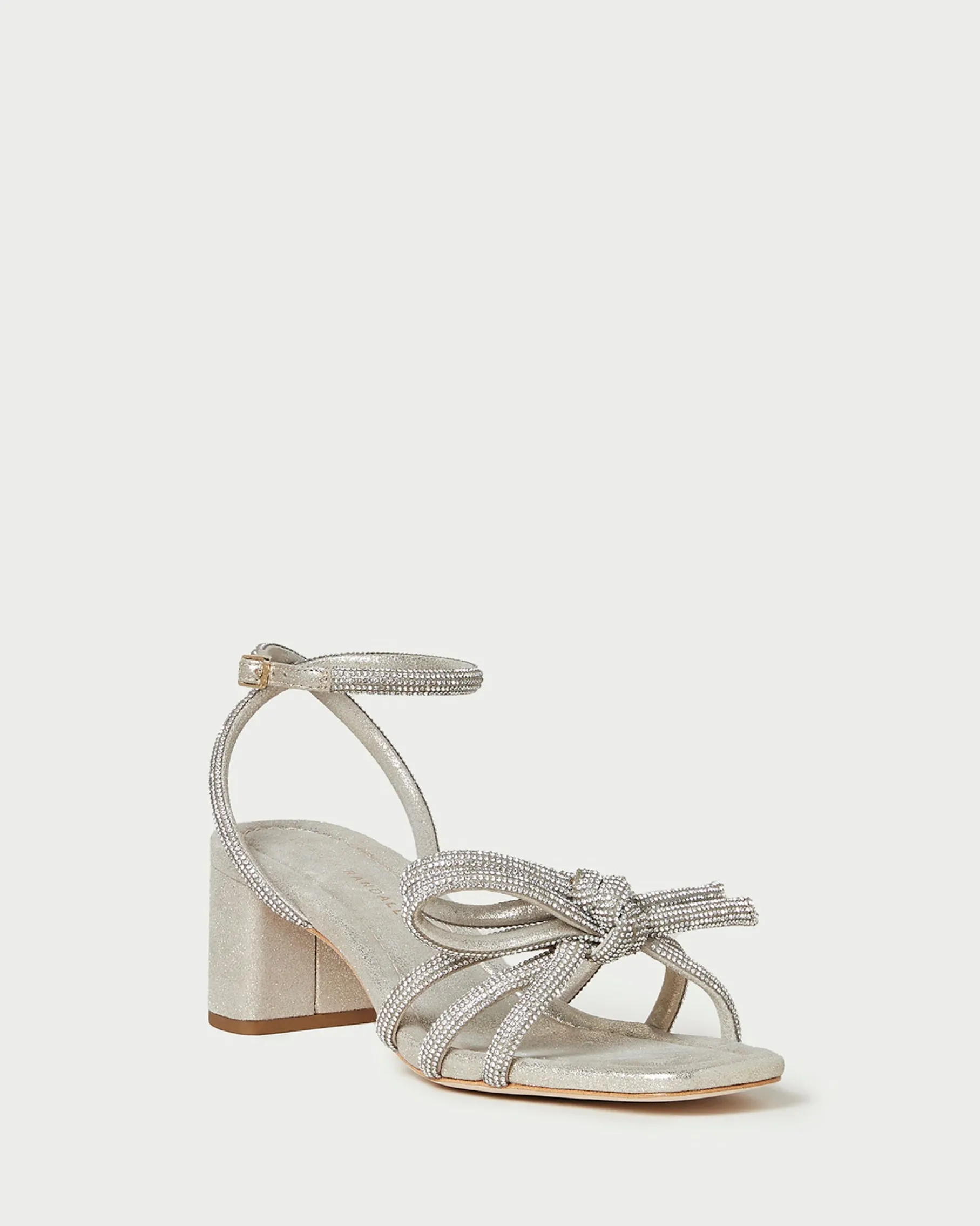 Mikel Blue Bow Mid-Heel Sandal