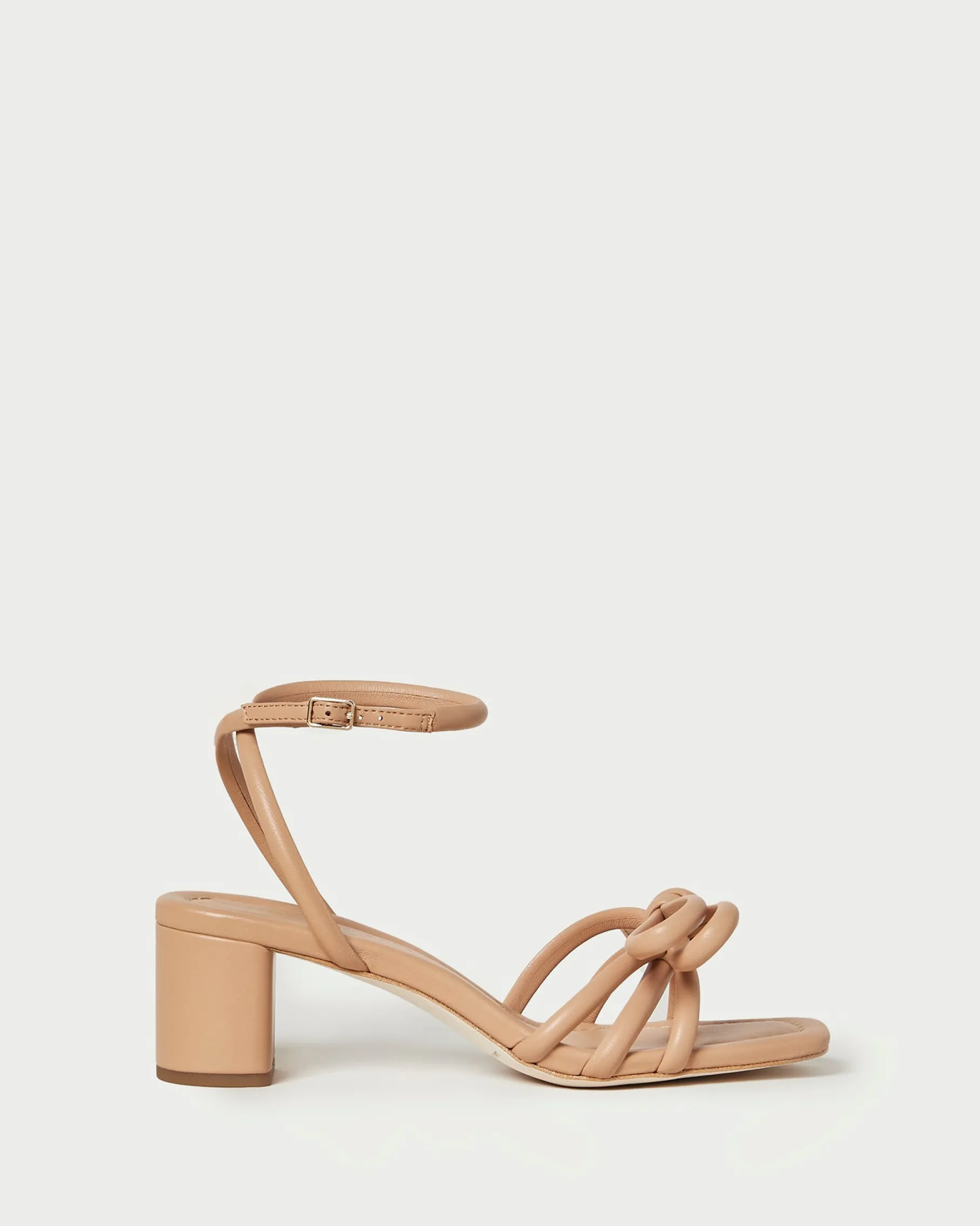 Mikel Blue Bow Mid-Heel Sandal