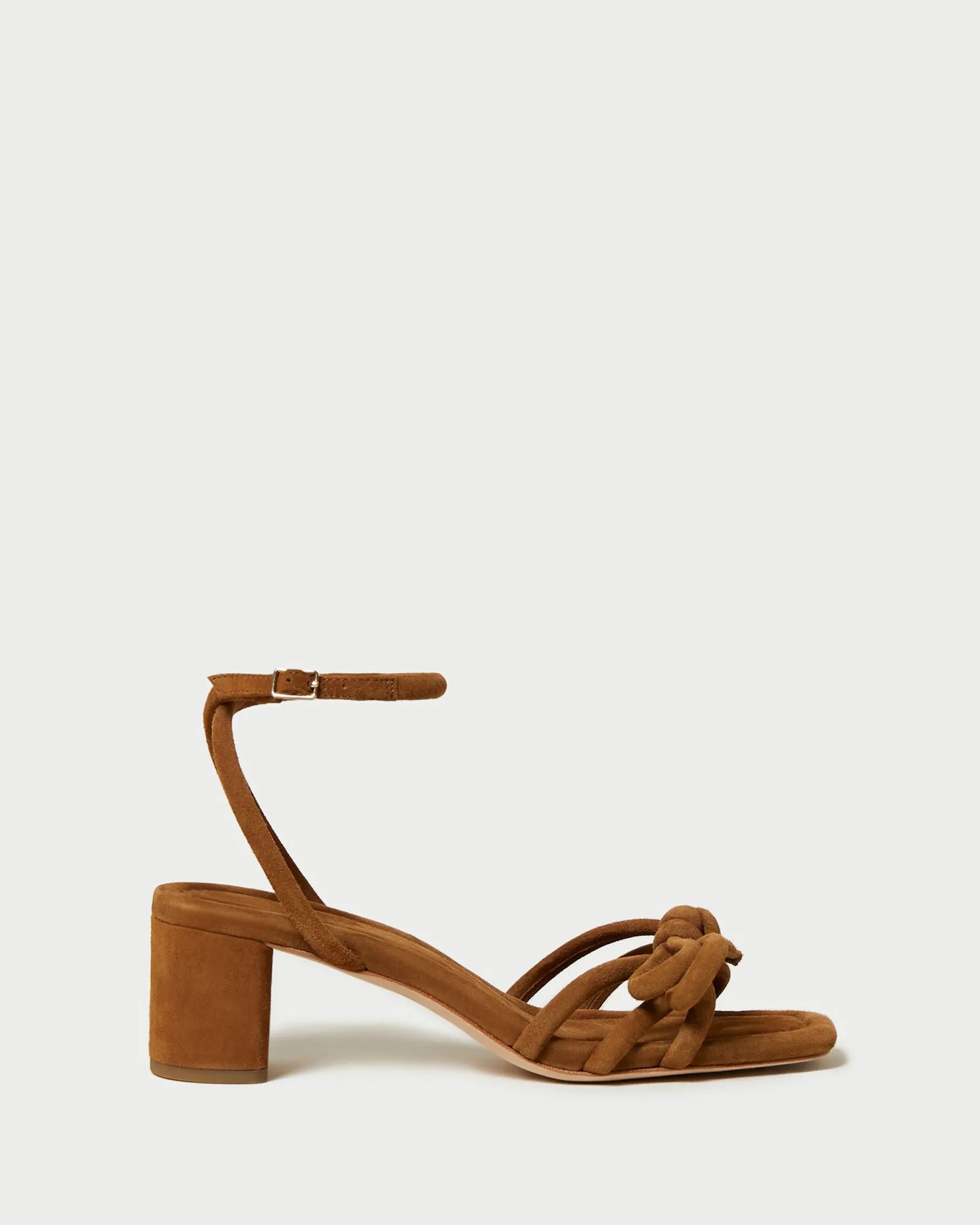Mikel Blue Bow Mid-Heel Sandal
