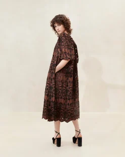 Mimi Blue Puff-Sleeve Dress