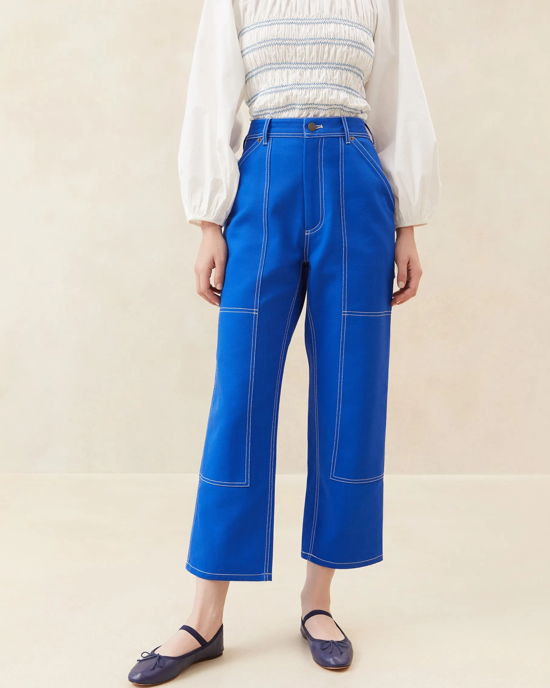 Molly Blue Denim Carpenter Pant