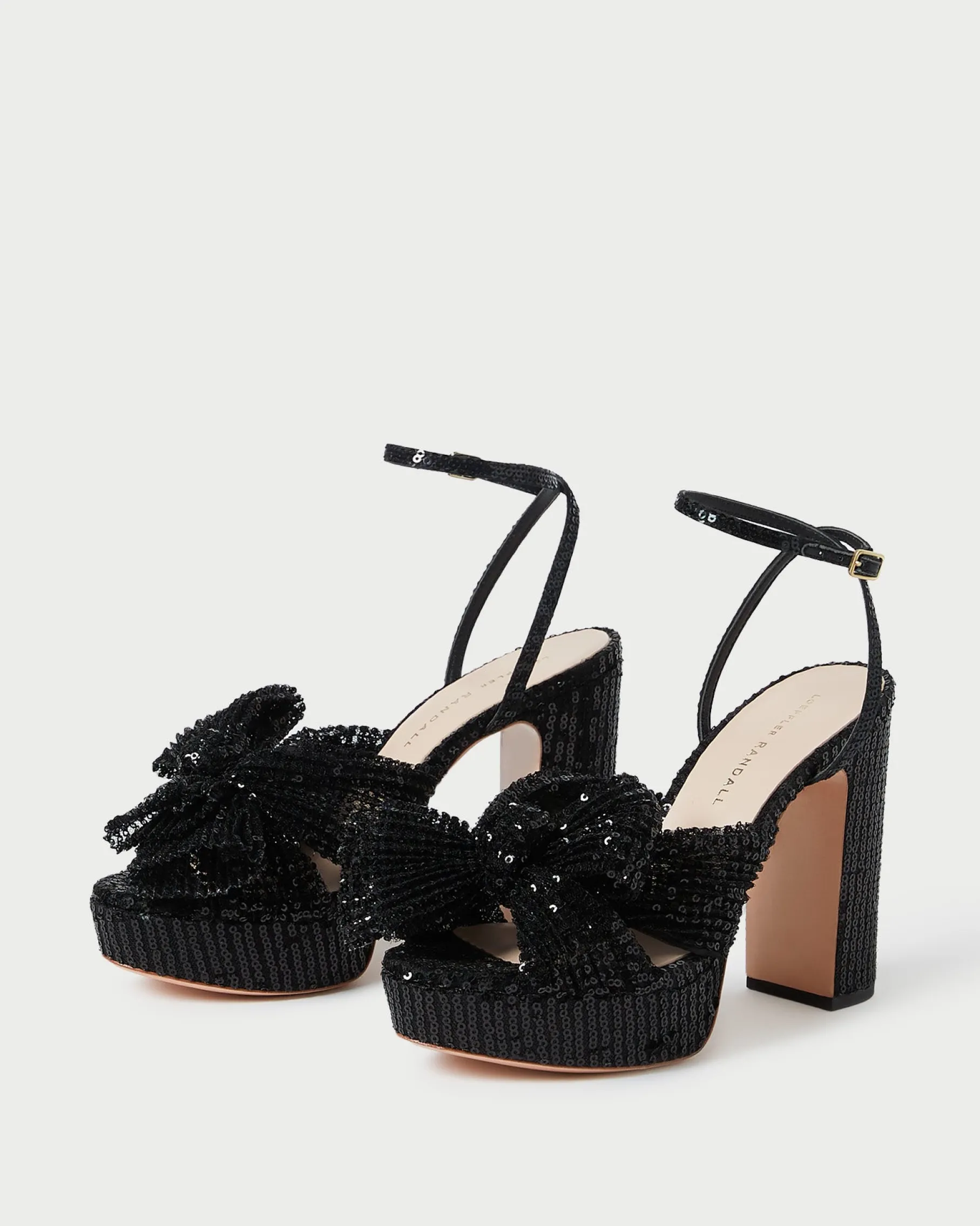 Natalia Pearl Platform Bow Heel