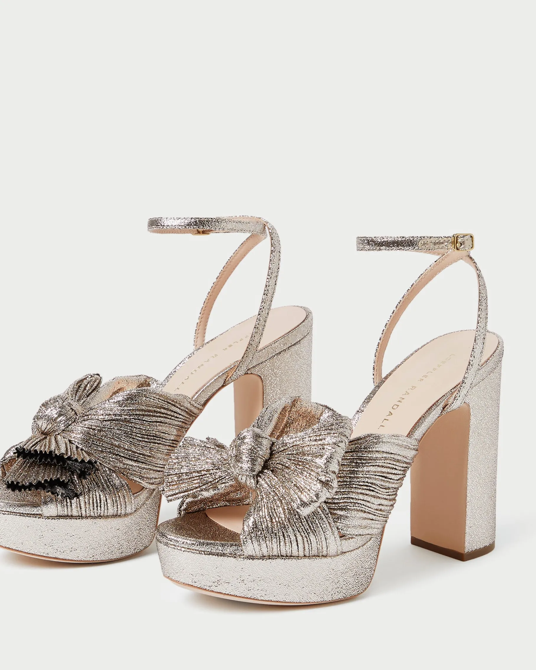 Natalia Pearl Platform Bow Heel