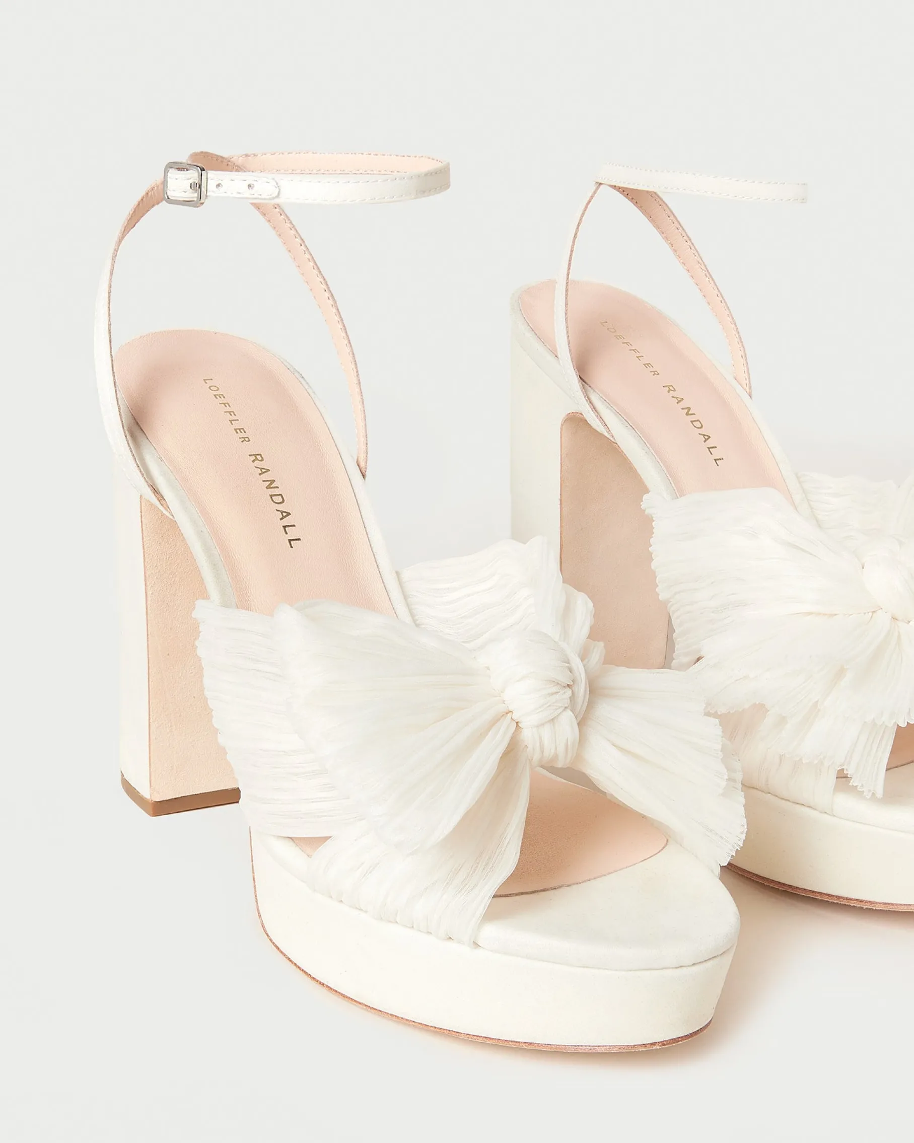 Natalia Pearl Platform Bow Heel