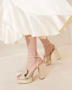 Natalia Pearl Platform Bow Heel
