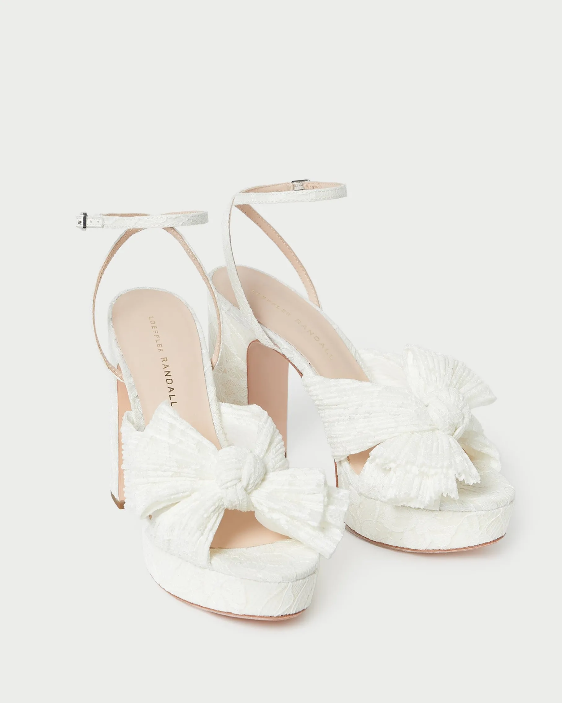 Natalia Pearl Platform Bow Heel