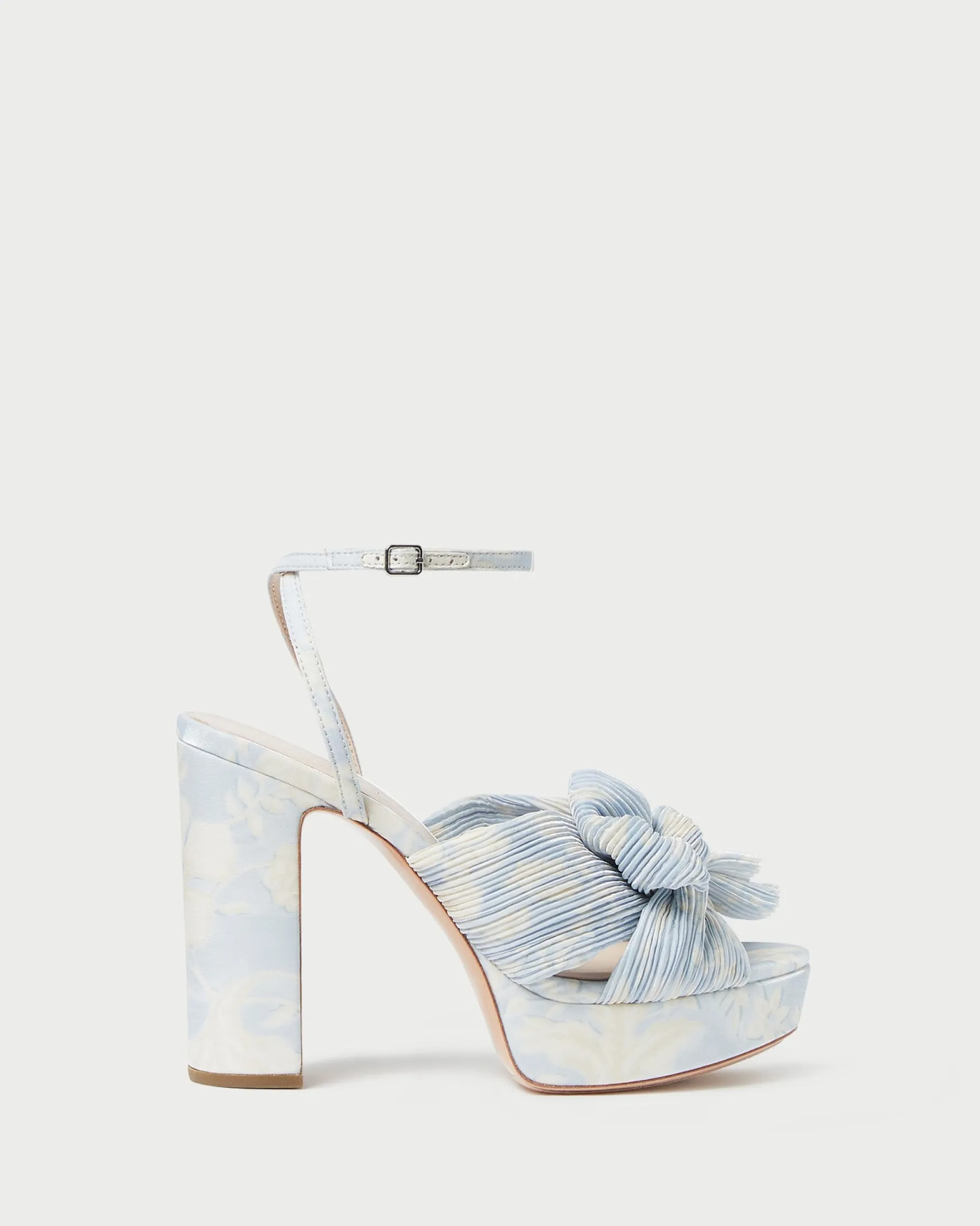 Natalia Pearl Platform Bow Heel