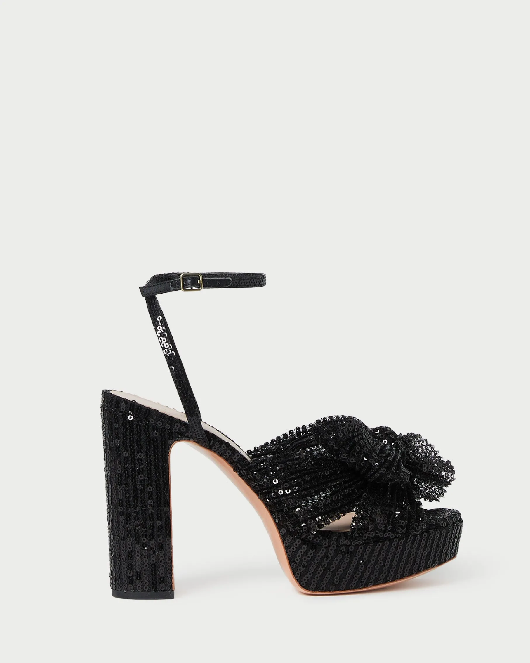 Natalia White Lace Bow Heel