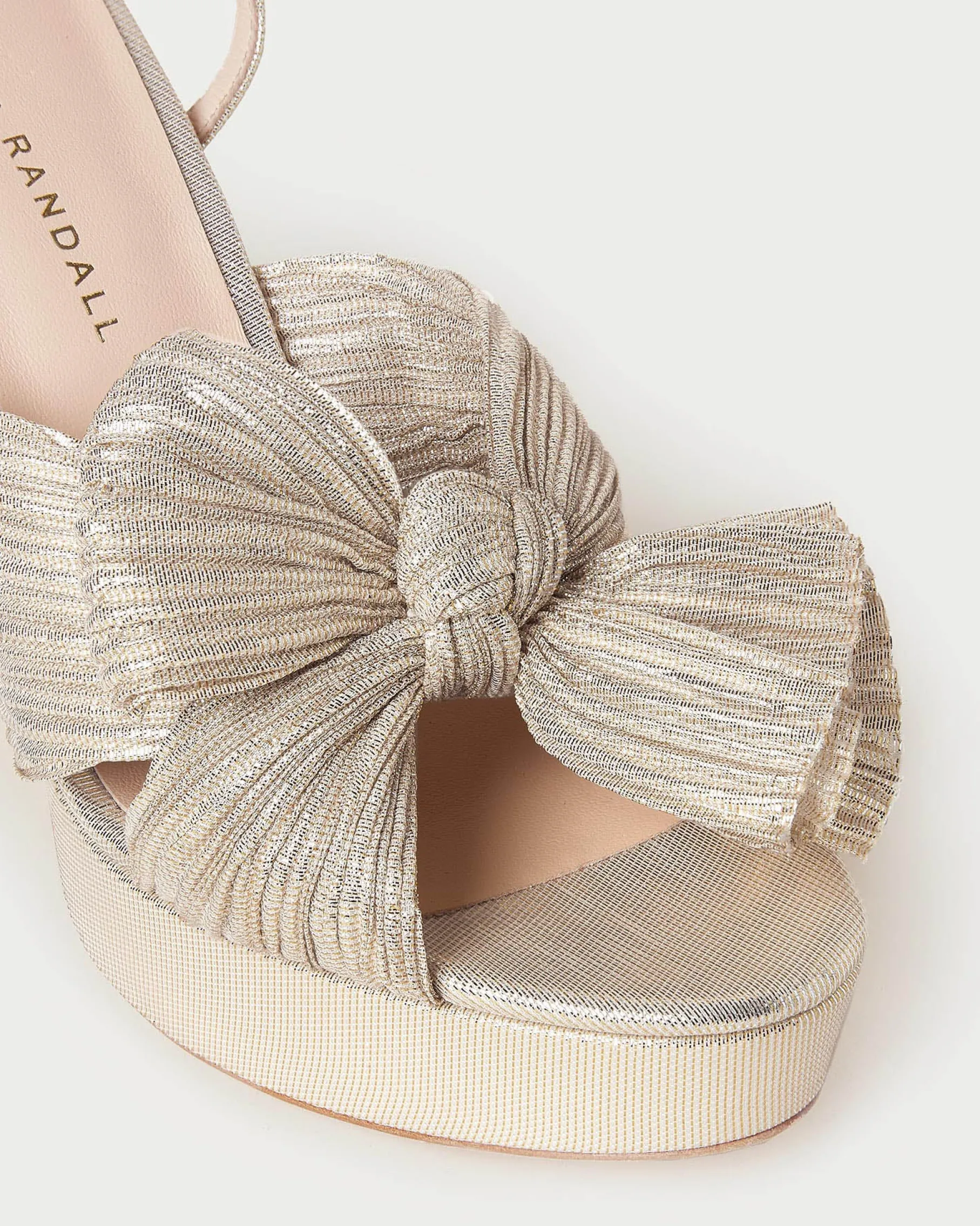 Natalia White Lace Bow Heel