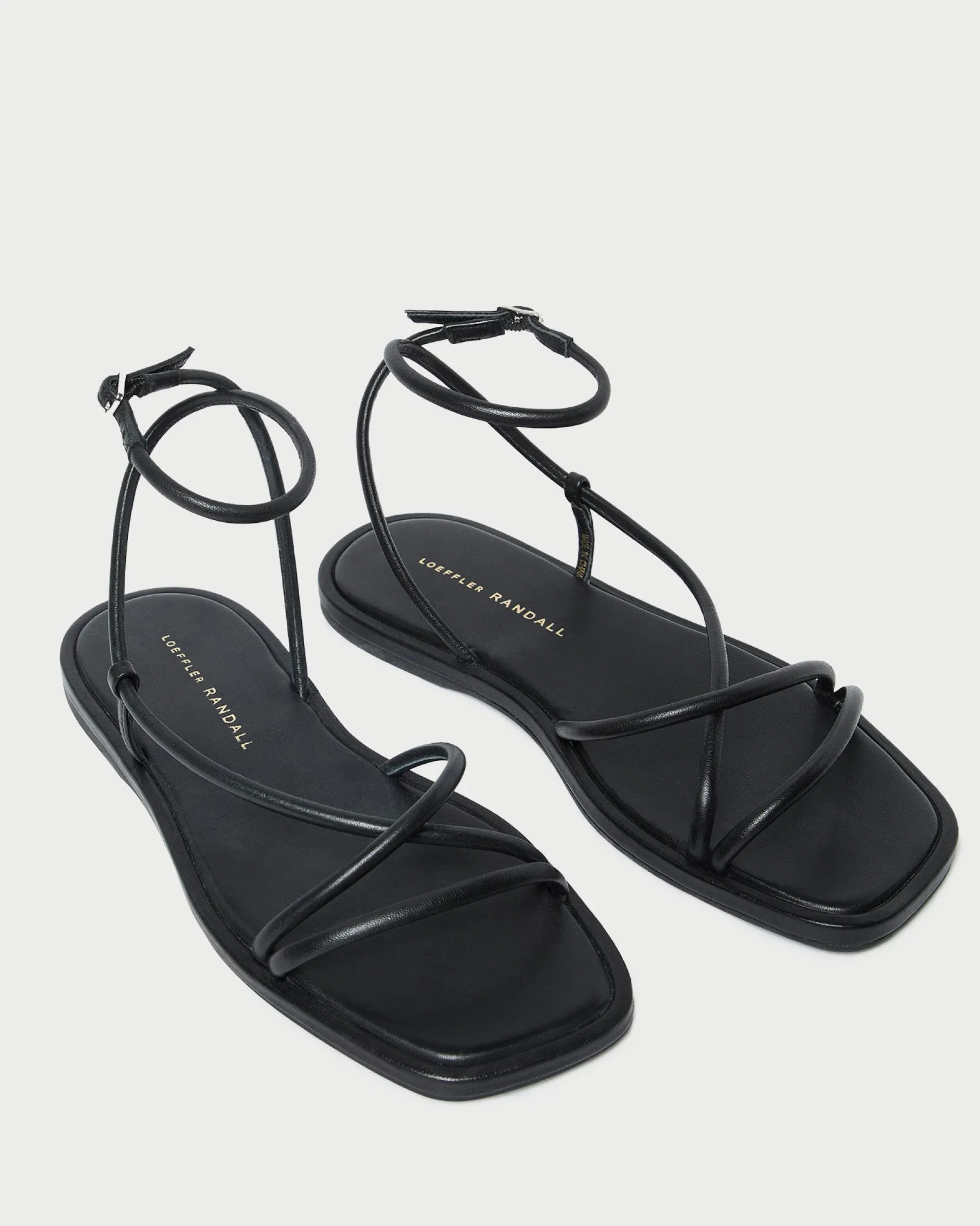 Noor Gold Leather Flat Sandal