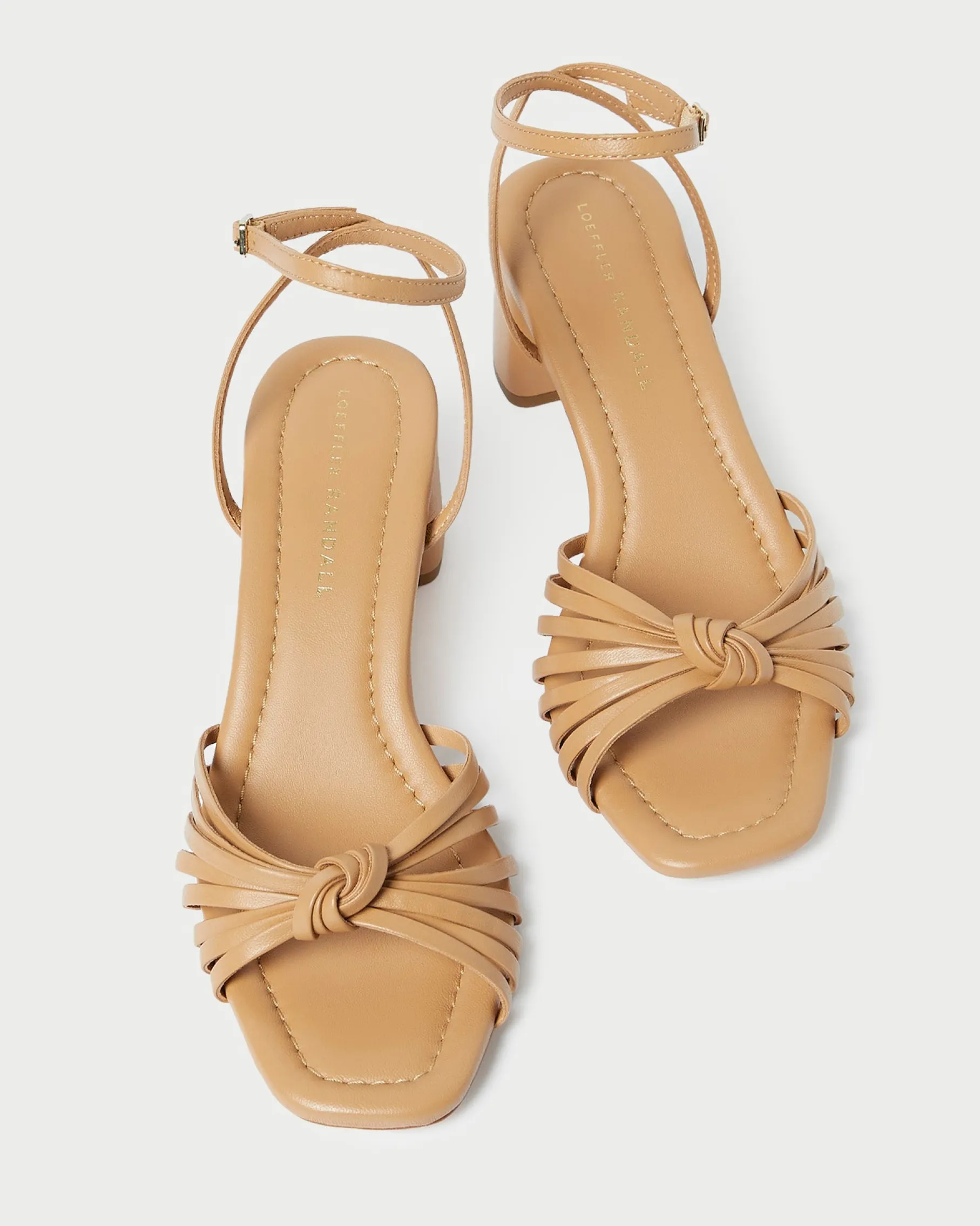 Olivia Dune Knot Mid-Heel Sandal