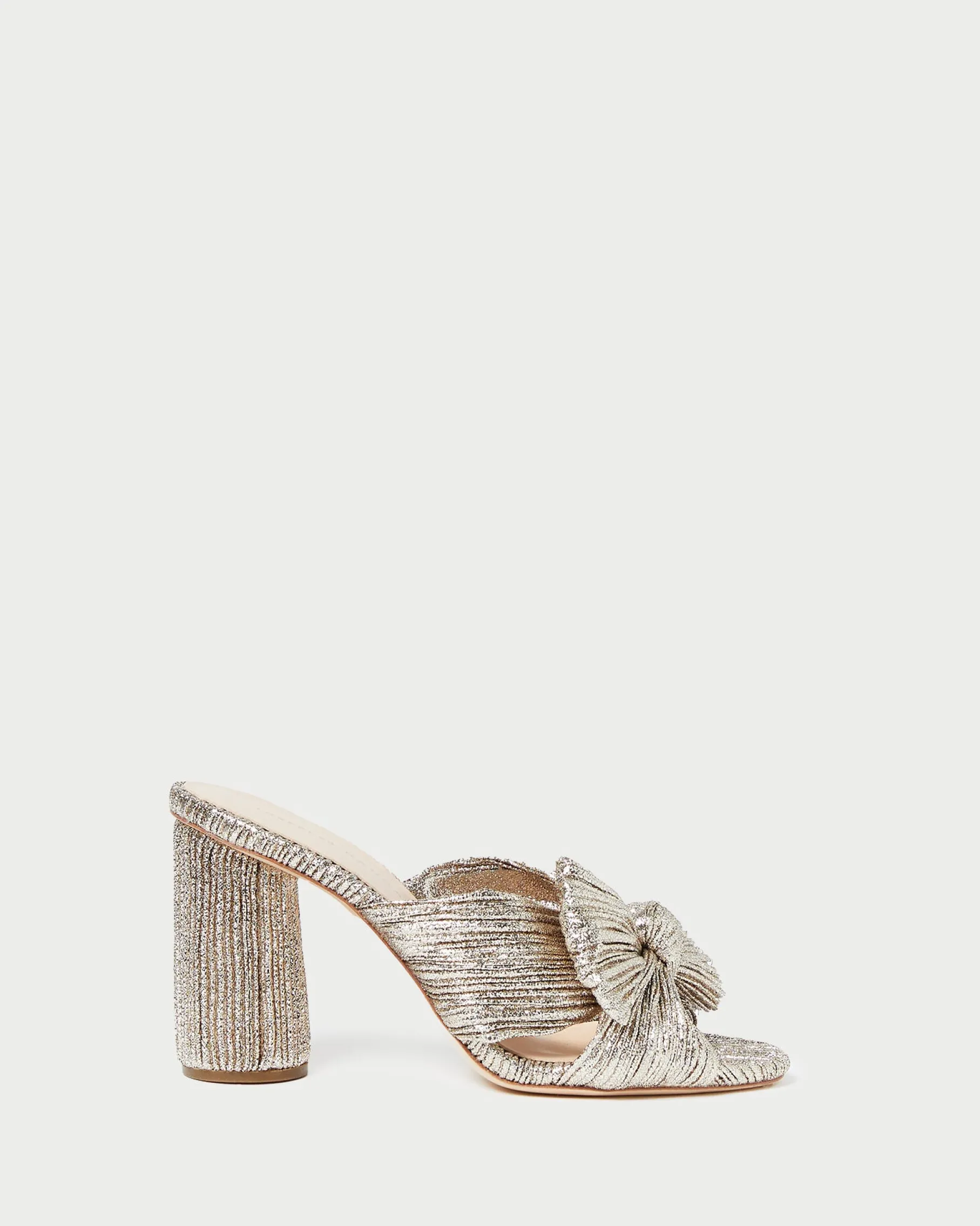 Penny Pearl Pleated Bow Heel