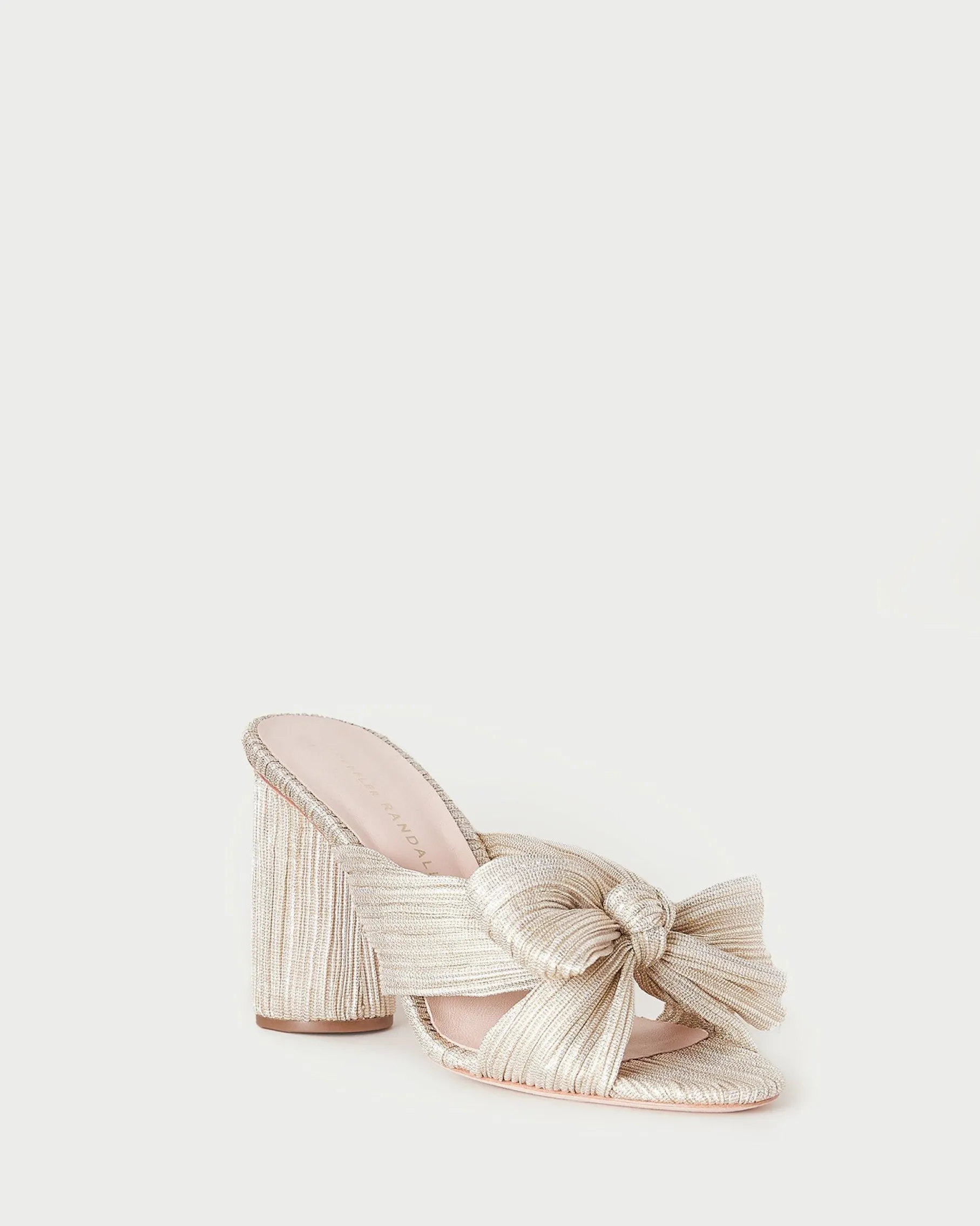 Penny Pearl Pleated Bow Heel