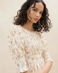 Quinn Pink Floral Cinched Dress