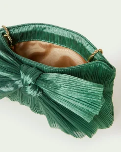Rayne Blue Floral Bow Clutch