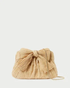 Rayne Brown Gingham Bow Clutch