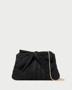 Rayne Brown Gingham Bow Clutch