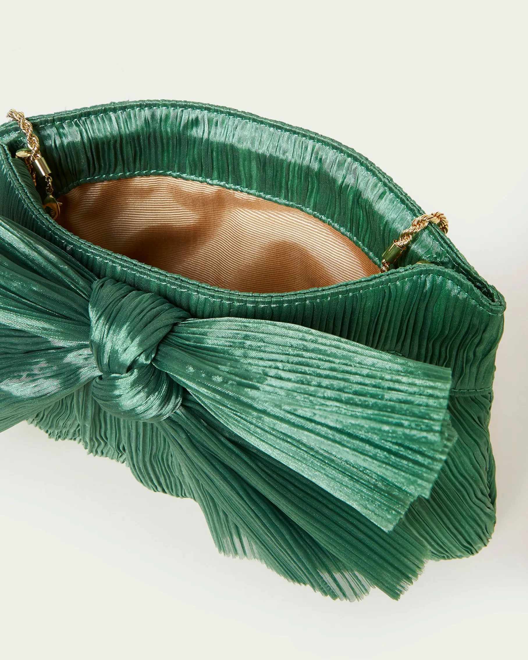 Rayne Gold Bow Clutch