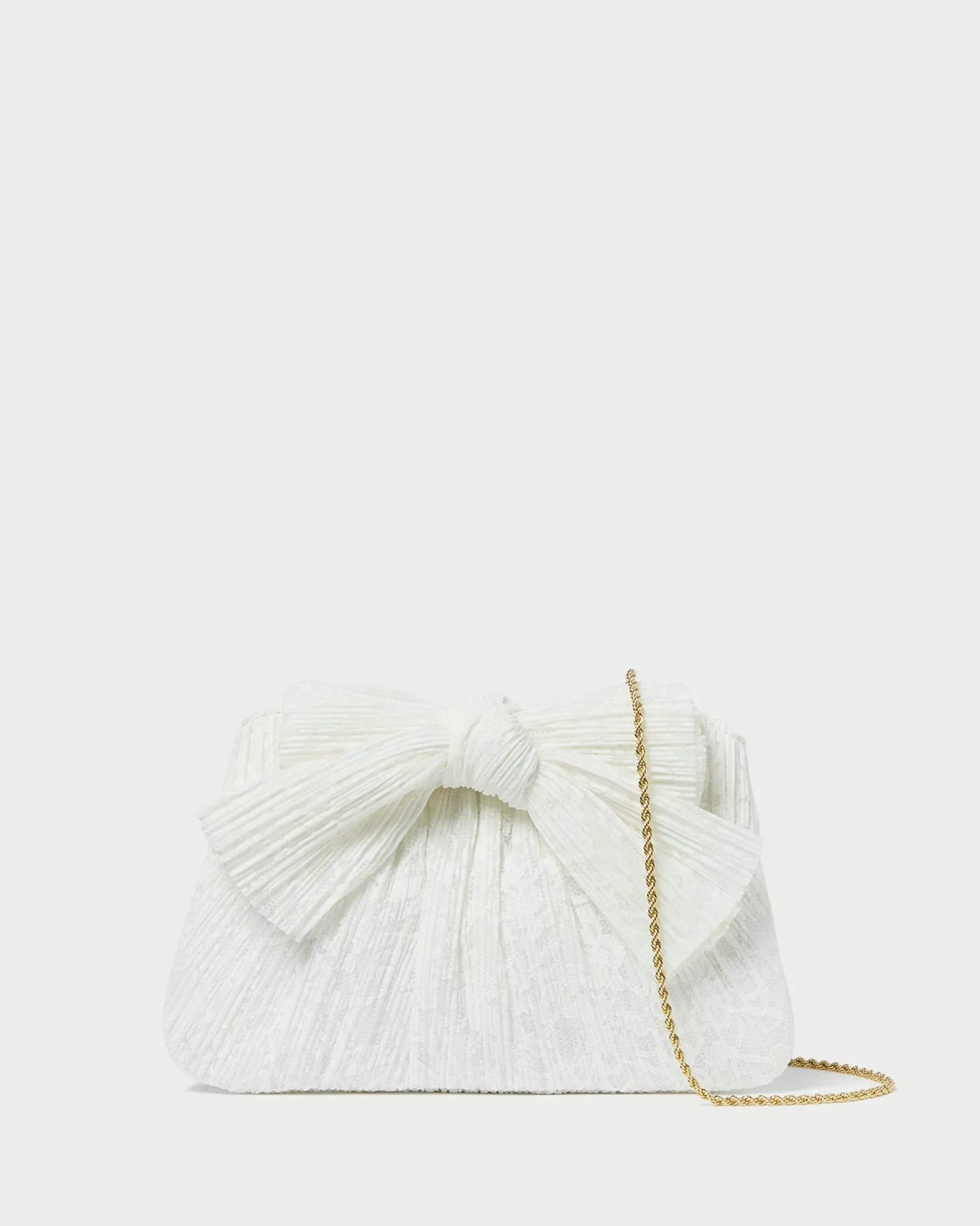 Rayne Gold Bow Clutch