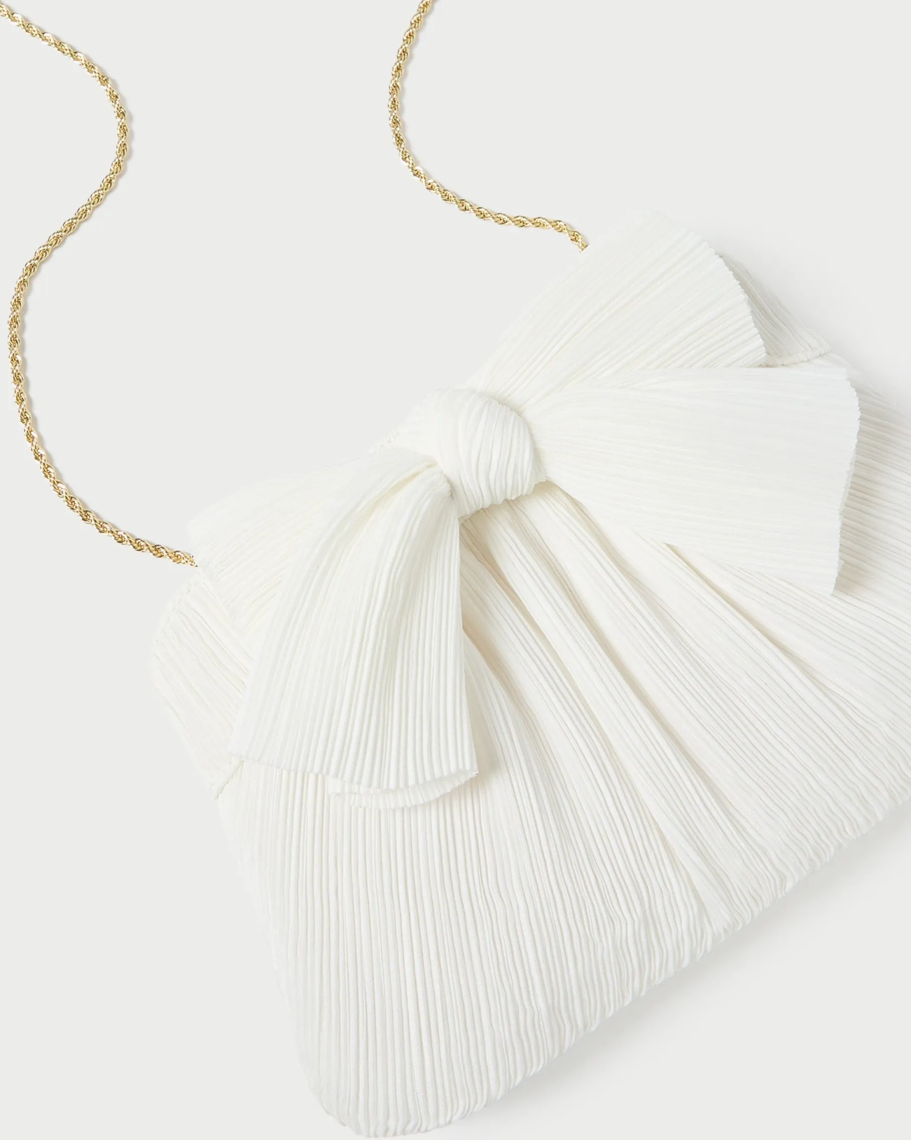 Rayne Gold Bow Clutch