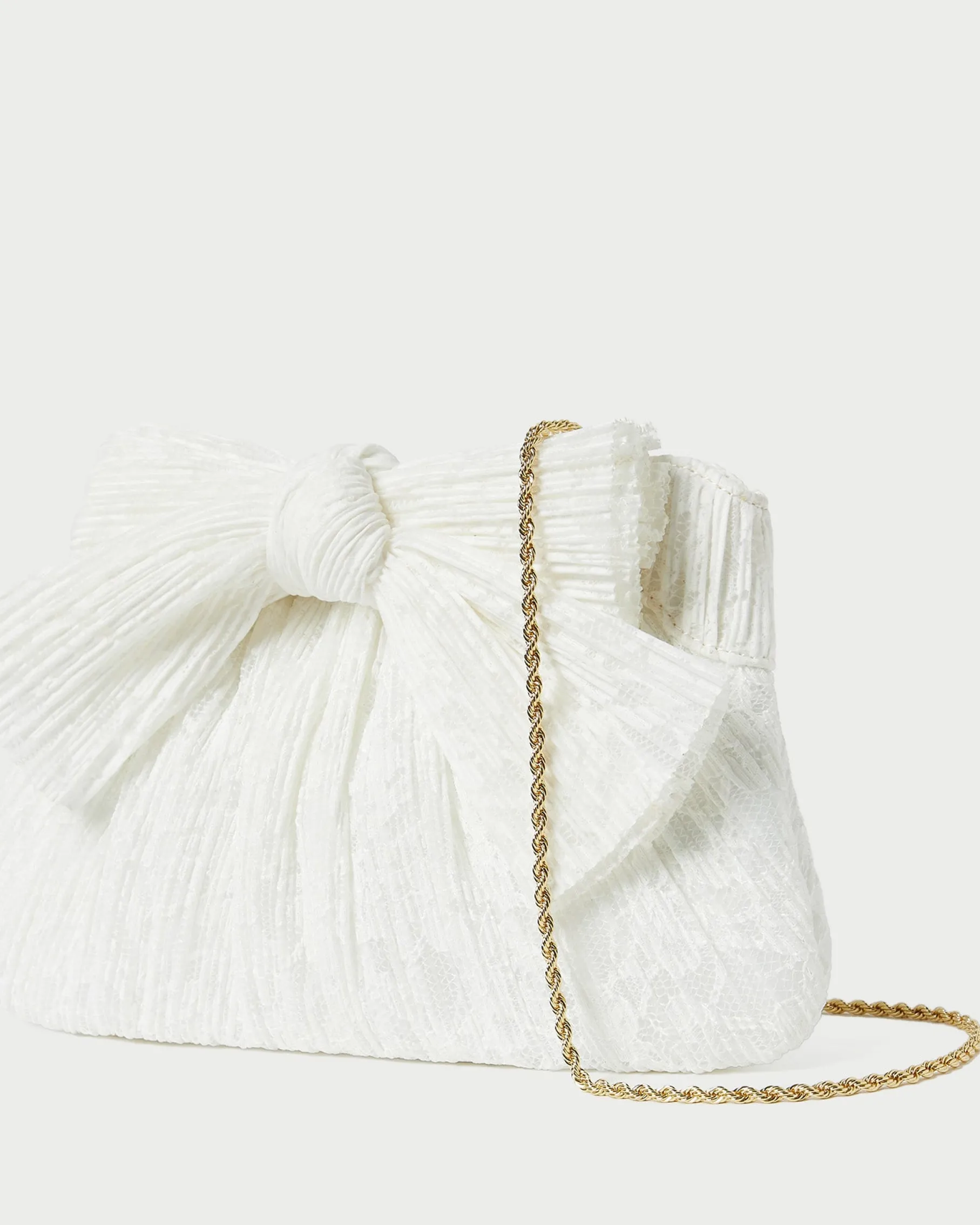 Rayne Pearl Bow Clutch