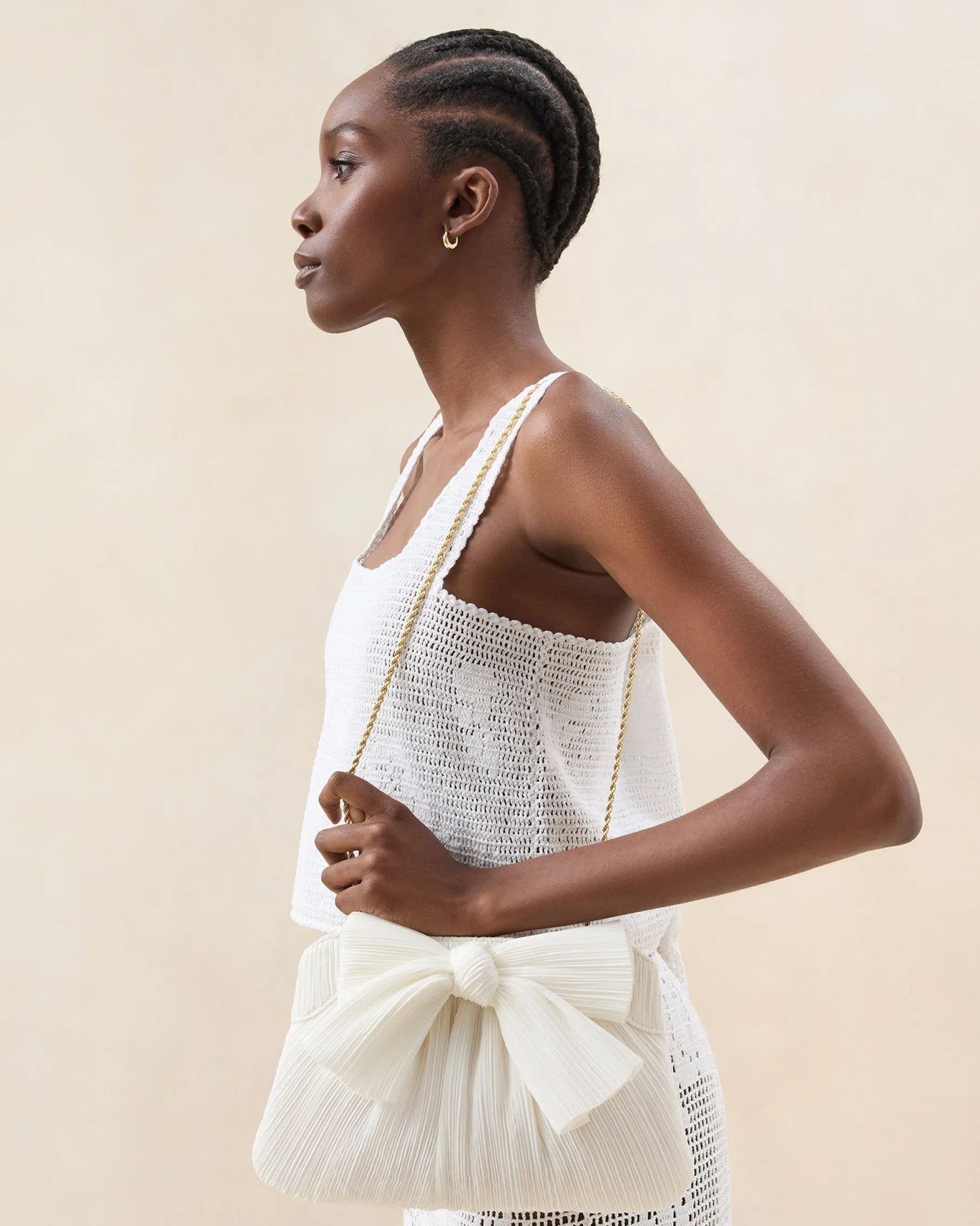 Rayne Pearl Bow Clutch