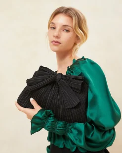 Rayne Pearl Bow Clutch