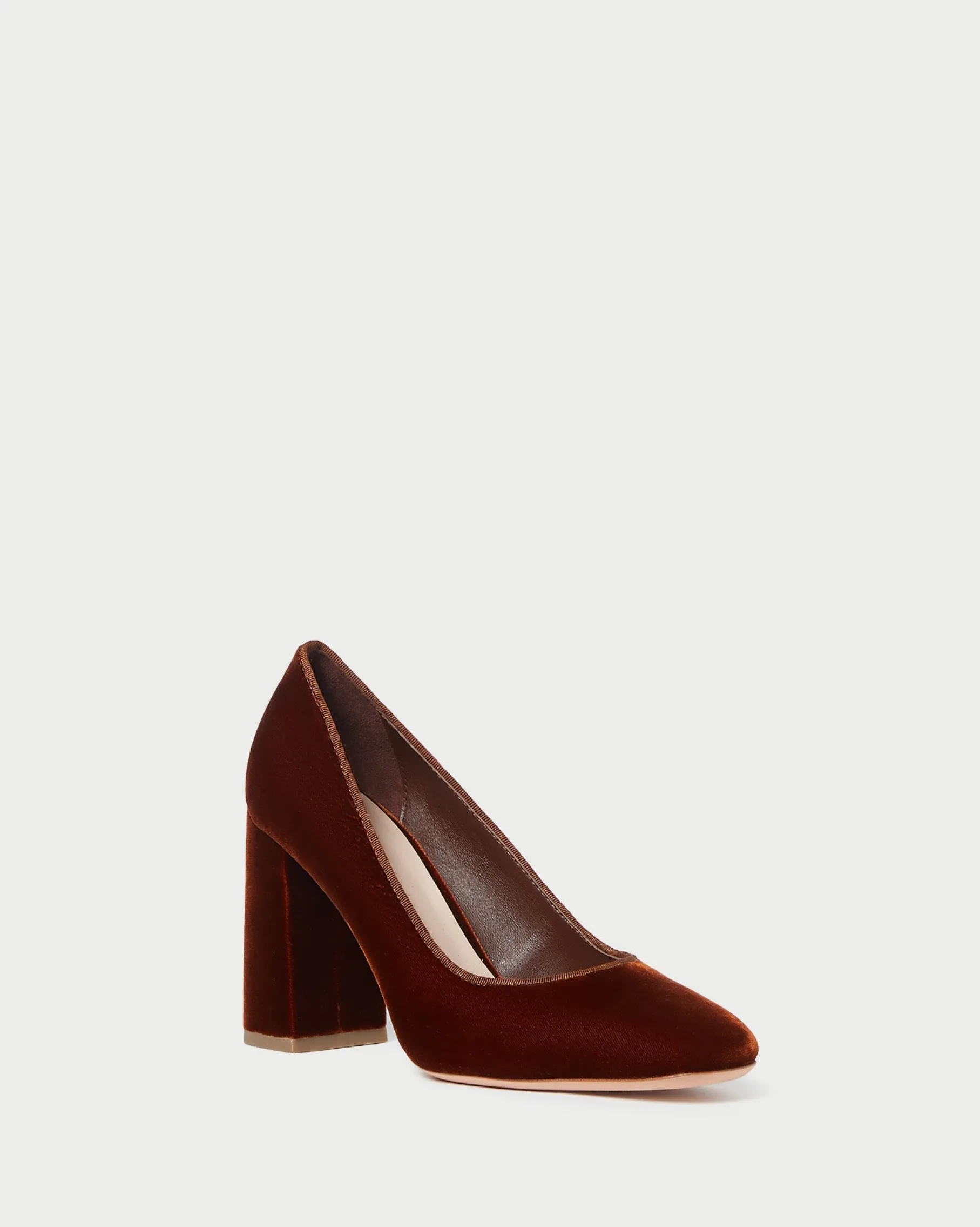 Rue Black Suede Heeled Pump