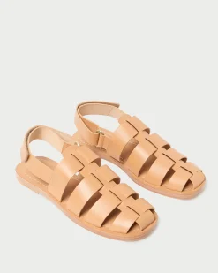 Sawyer Honey Leather Caged Sandal
