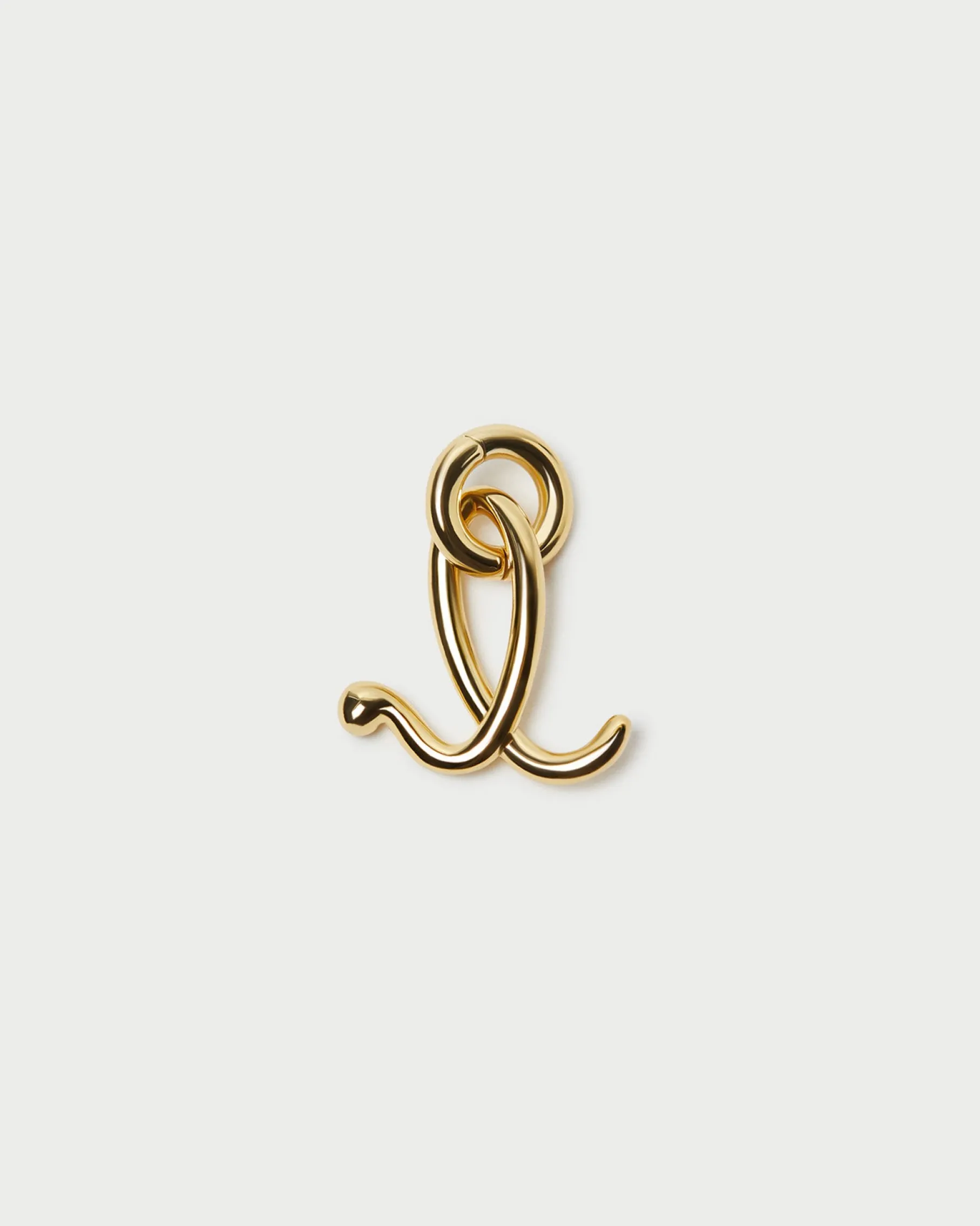 Small Gold Letter "B" Charm