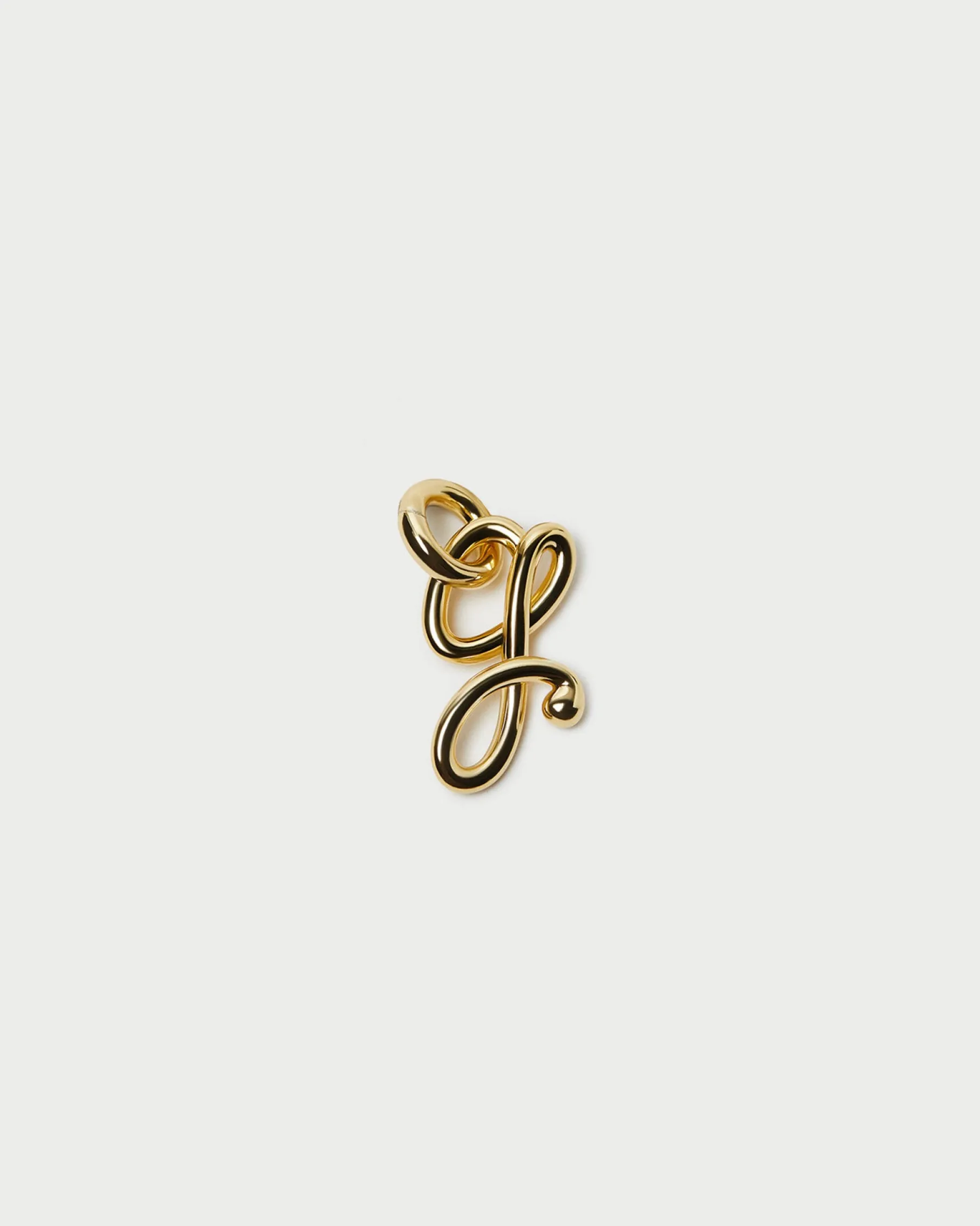 Small Gold Letter "B" Charm
