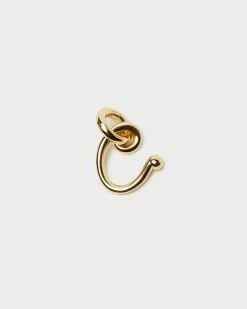 Small Gold Letter "C" Charm
