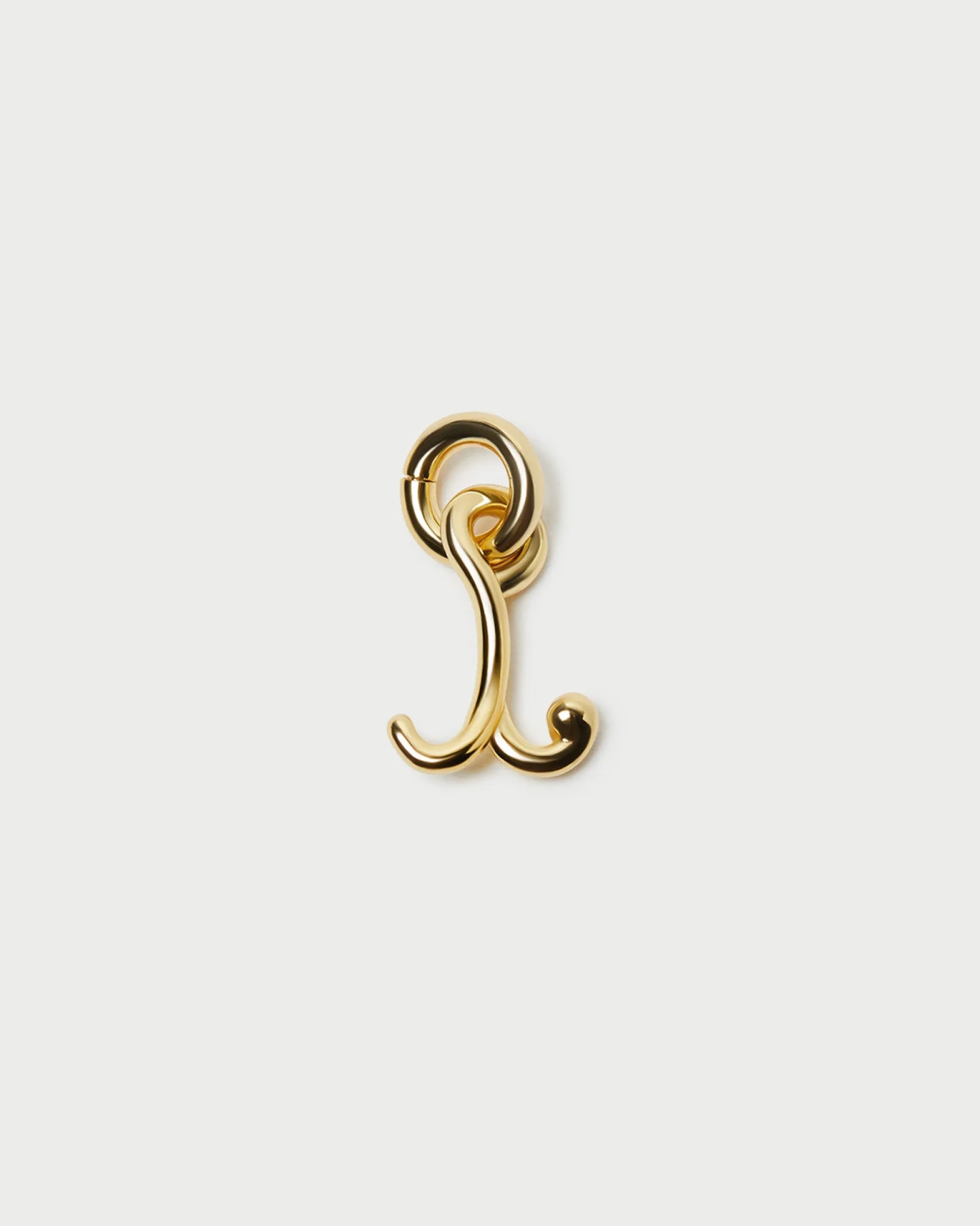 Small Gold Letter "C" Charm