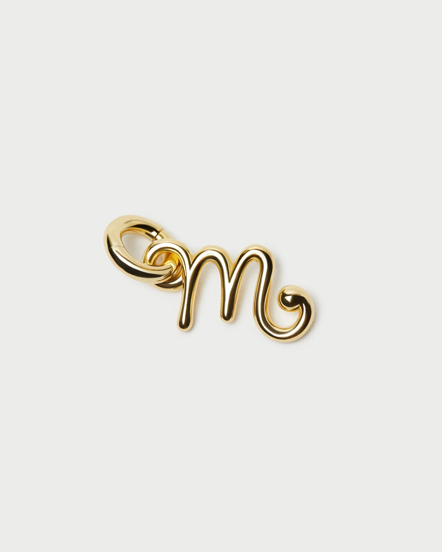 Small Gold Letter "D" Charm