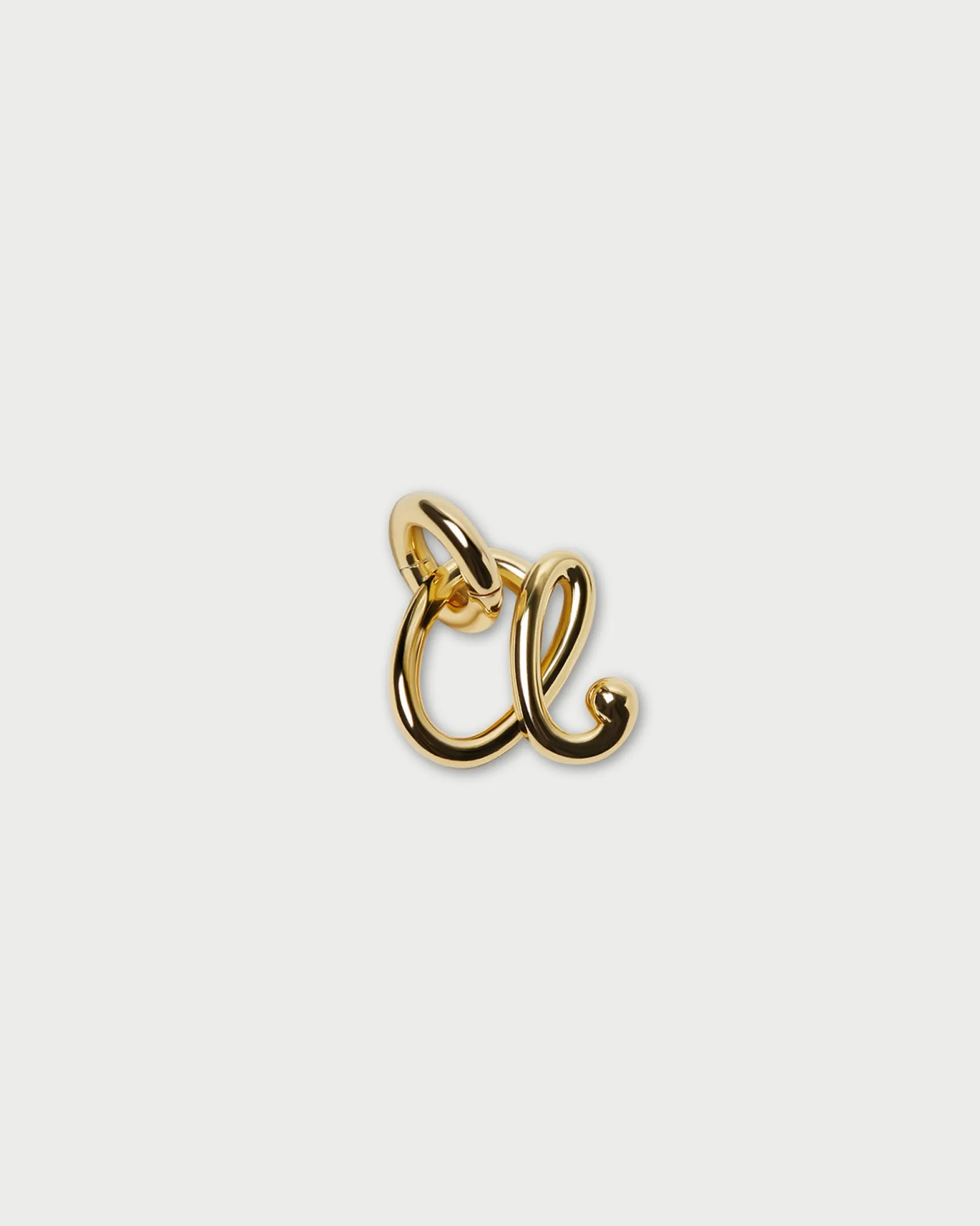 Small Gold Letter "D" Charm