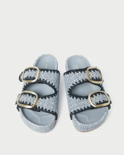 Theo Natural Straw Footbed Sandal