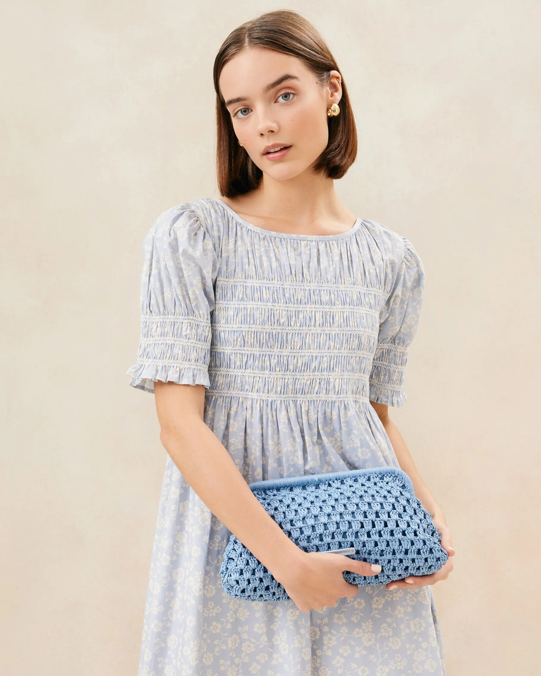 Trudie Natural Frame Clutch