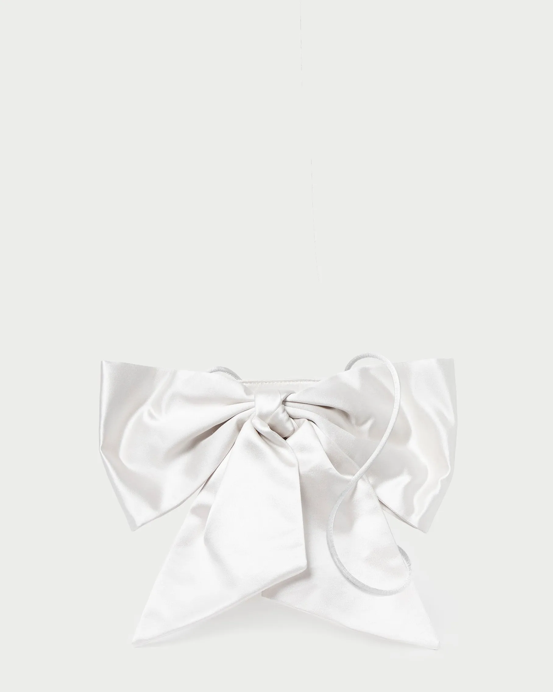 Violet Black Satin Bow Crossbody