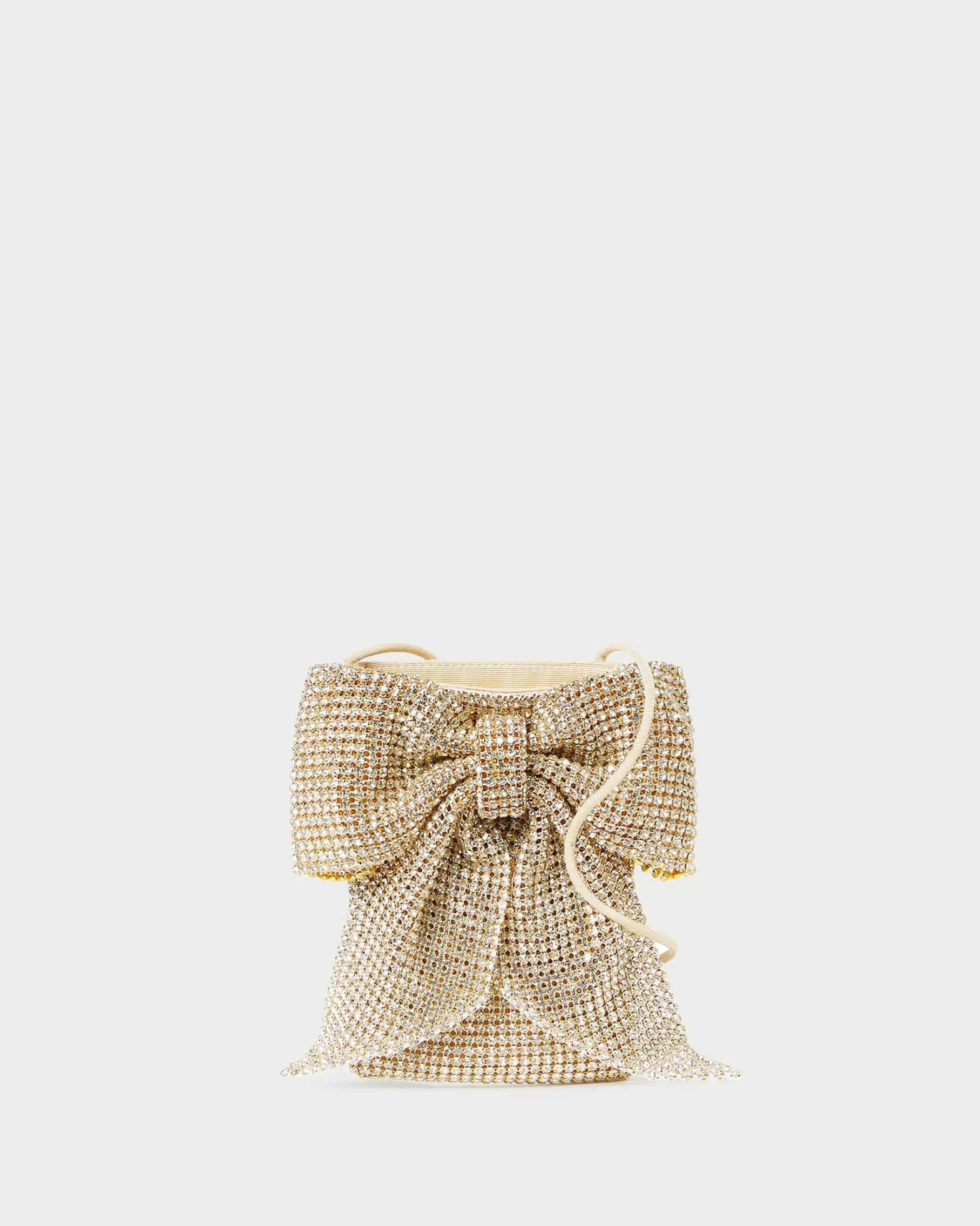 Violet Black Satin Bow Crossbody