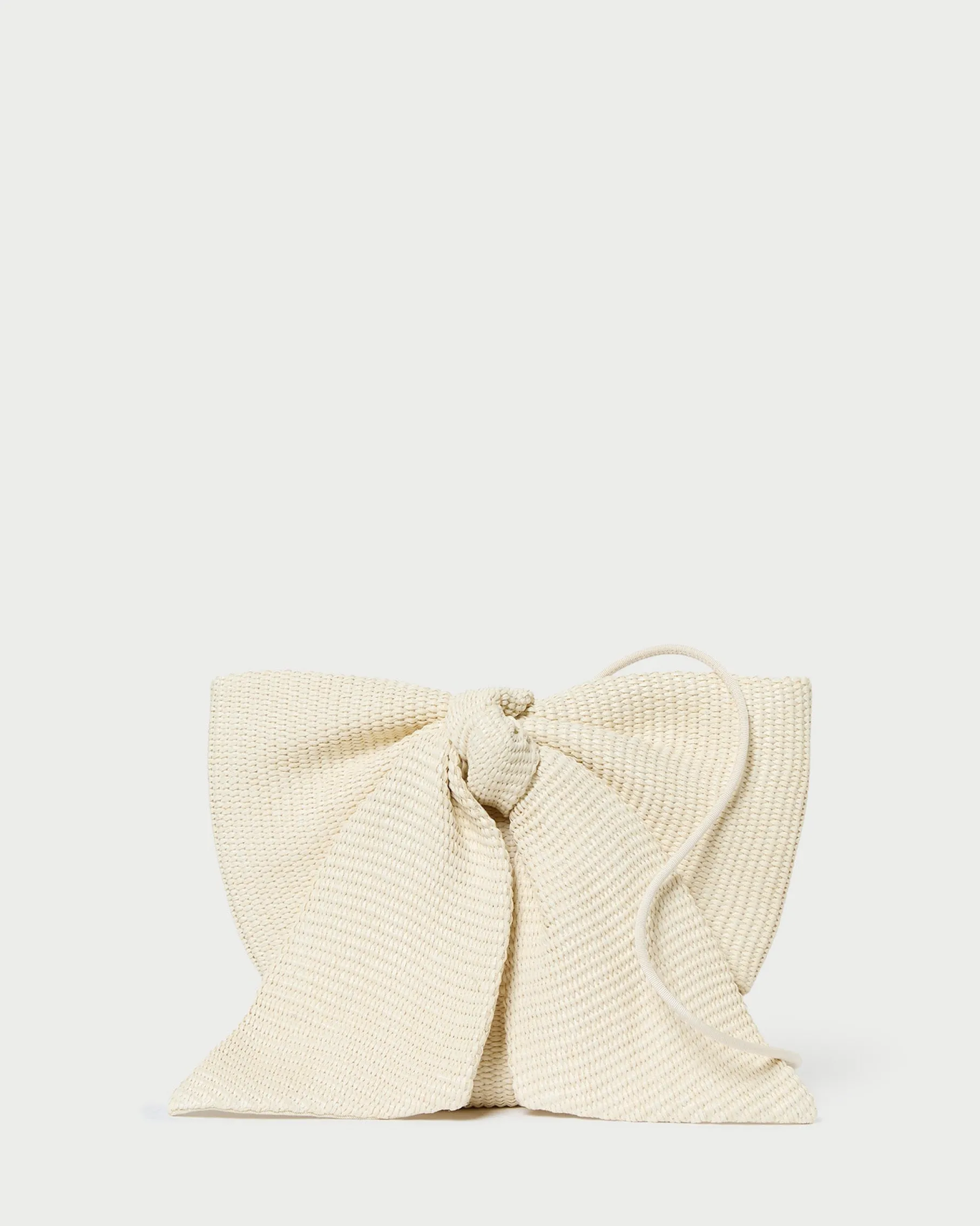 Violet Cream Woven Bow Crossbody